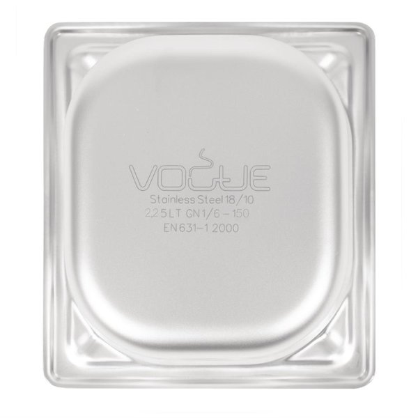 GN bak RVS 1/6 - 2,2L | 162x176x150(h)mm