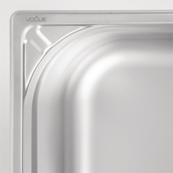 GN-Bak | RVS | 1/2 GN | Hoogte 150mm | 325x265x150(h)mm