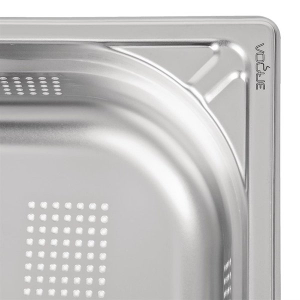 GN-Bak | RVS | 1/1 GN | Hoogte 100mm | Geperforeerd | 530x325x100(h)mm