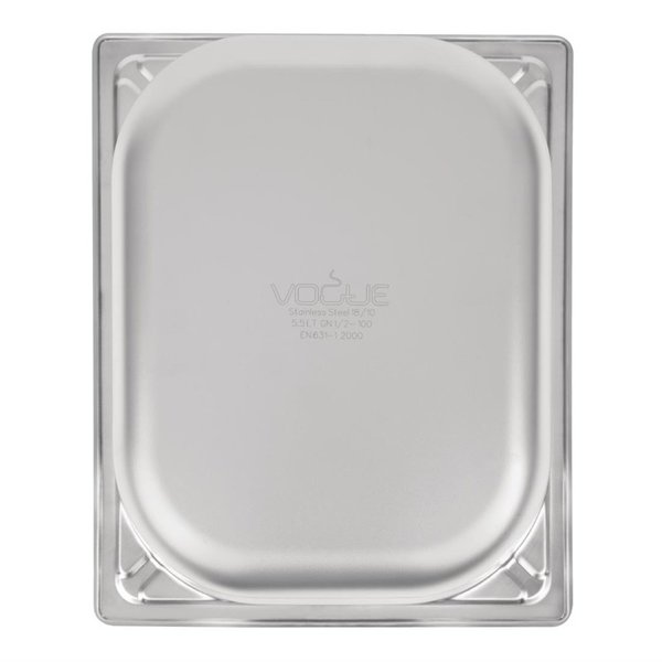 GN-Bak | RVS | 1/2 GN | Hoogte 100mm | 325x265x100(h)mm