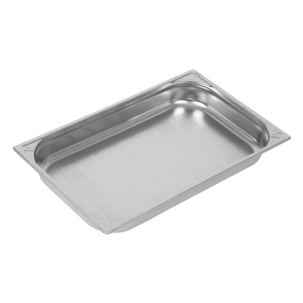 GN bak geperforeerd RVS 1/1 - 9L | 325x530x65(h)mm