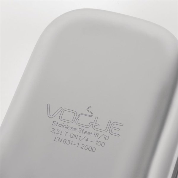 GN bak RVS 1/4 - 2,5L | 162x265x100(h)mm