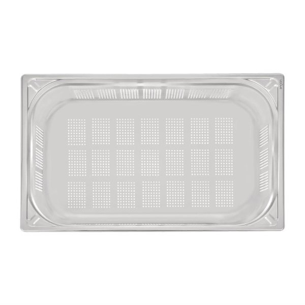 GN-Bak | RVS | 1/1 GN | Hoogte 150mm | Geperforeerd | 530x325x150(h)mm