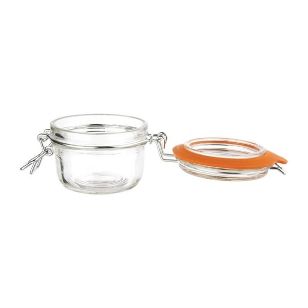 Conservenpotten set glas 12,5cl | 6 stuks | 7(Ø)x7(h)cm