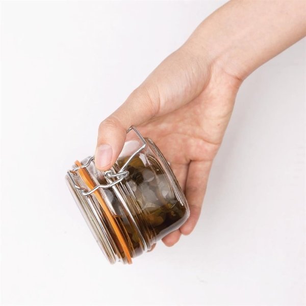 Conservenpotten set glas 12,5cl | 6 stuks | 7(Ø)x7(h)cm
