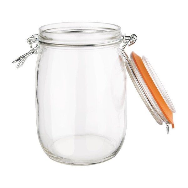 Conservenpot glas 1L | 8,9(Ø)x17,5(h)cm