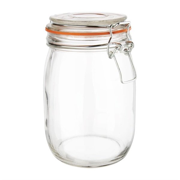 Conservenpot glas 1L | 8,9(Ø)x17,5(h)cm