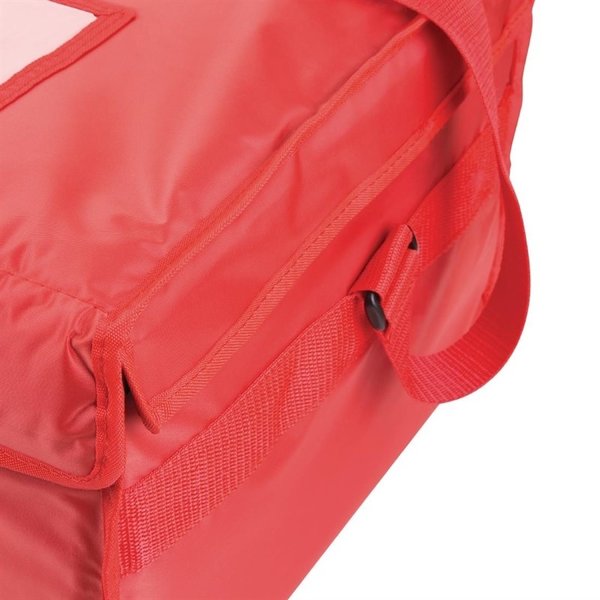 Pizza tas geïsoleerd nylon rood | Zonder binnen tas | 350x250x420(h)mm
