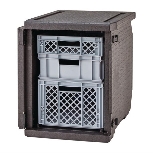 Voedselcontainer geïsoleerd voorlader zonder rails 126L | 60x40 kratten | 540x770x687(h)mm