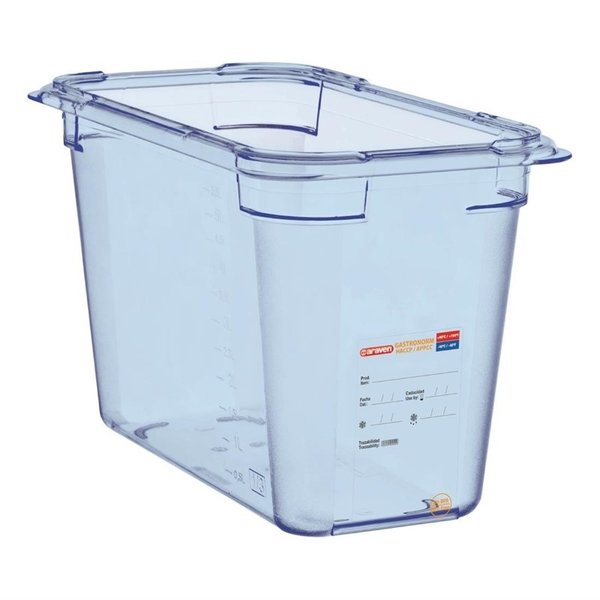 Voedseldoos blauw | 1/3 GN | 325x176x200(h)mm