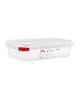 Araven Voedseldoos met deksel 1,8L | 1/4 GN | 4 stuks | 265x162x65(h)mm 