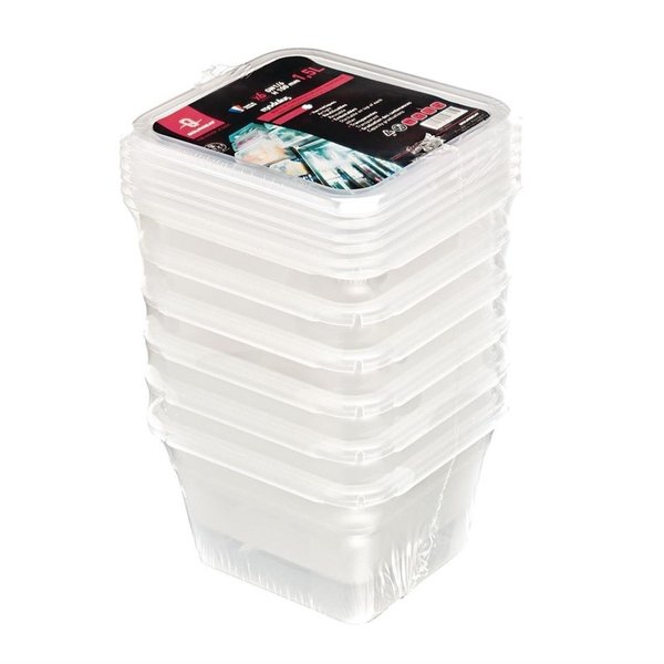 Voedseldoos zware uitvoering 2L | 1/6 GN | 6 stuks | 176x162x150(h)mm