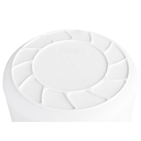 Voorraadcontainer polypropyleen wit 38L | 39,8(Ø)x43,4(h)cm