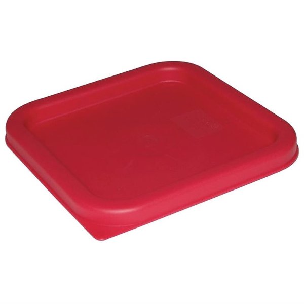 Deksel vierkant rood voor voedseldoos 5,5 & 7L
