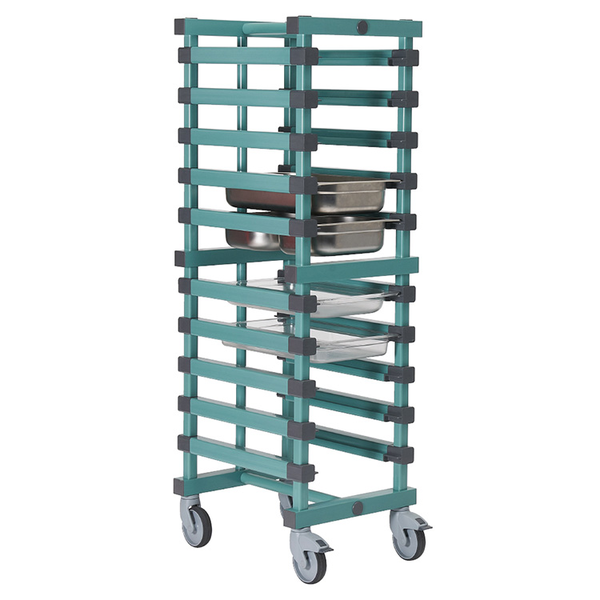 REA regaalwagen met 12 etages en wielen | 1/1 GN | 470x610x1850(h)mm