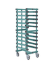 Gastro-Inox REA regaalwagen met 15 etages en wielen | EN 600x400mm | 540x660x1790(h)mm 