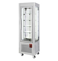 Diamond Gebaksvitrine | 360L | Grijs | +2°C/+10°C | 5 Schappen (Roterend) | 600x630x1850(h)mm