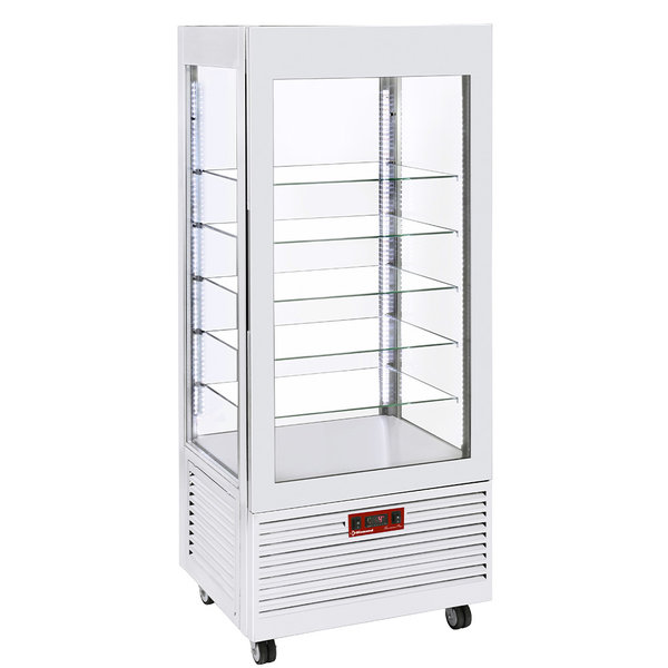 Gebaksvitrine | 480L | Wit | +2°C/+10°C | 6 Schappen | 800x630x1850(h)mm