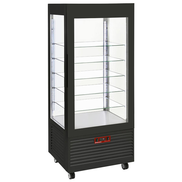 Gebaksvitrine | 480L | Zwart | +2°C/+10°C | 6 Schappen | 800x630x1850(h)mm