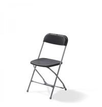 VEBA Klapstoel Budget | Zwart/Grijs | Stapelbaar | 430x450x800(h)mm 