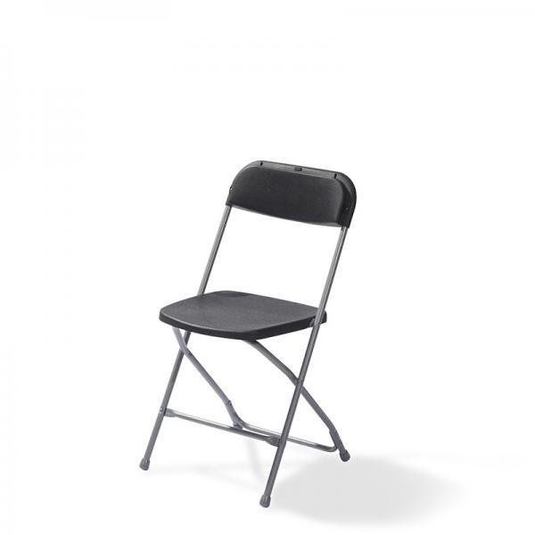 Klapstoel Budget | Zwart/Grijs | Stapelbaar | 430x450x800(h)mm