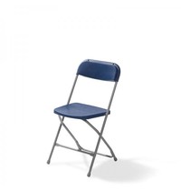 VEBA Klapstoel Budget | Blauw/Grijs | Stapelbaar | 430x450x800(h)mm 