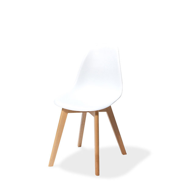 Stoel Keeve | Wit | Hout/Kunststof | Stapelbaar | 470x530x830(h)mm