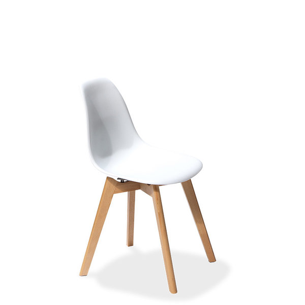 Stoel Keeve | Wit | Hout/Kunststof | Stapelbaar | 470x530x830(h)mm