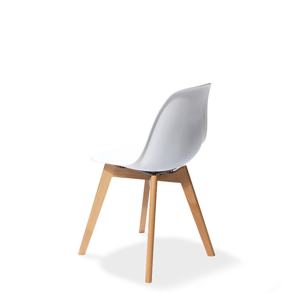 Stoel Keeve | Wit | Hout/Kunststof | Stapelbaar | 470x530x830(h)mm