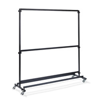 VEBA Garderoberek | Staal | Zware Belasting | Wielen (Geremd) | 1920x600x2000(h)mm