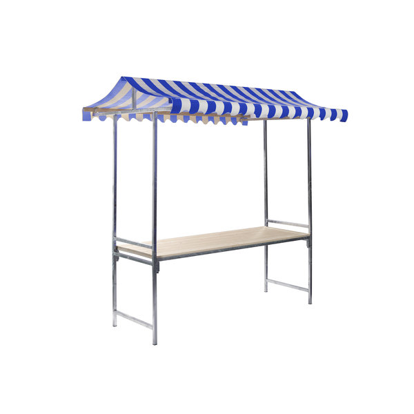 Marktkraam Professional blauw/wit | 2000x1510x2320(h)mm