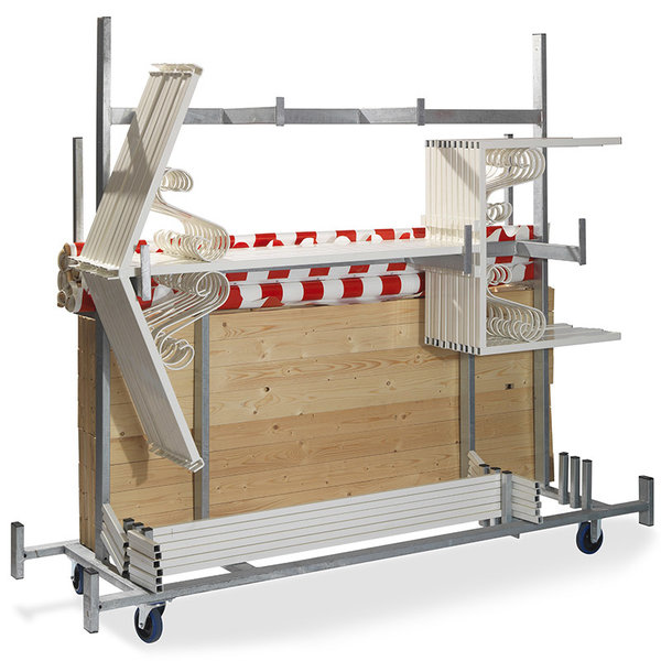 Trolley voor marktkramen | 2415x720x1980(h)mm
