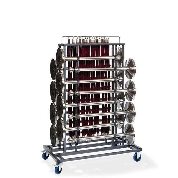 Trolley afzetpalen Hamerslag | 760x1290x1800(h)mm
