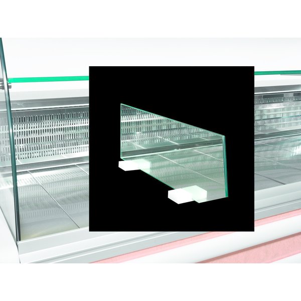 Scheiding expositie in glas (L.700 mm)