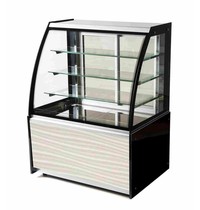 MG Hofmann Koelvitrine | 450L | Zwart/Houtprint | +2°C/+8°C | 4 Schappen | 1300x700x1300(h)mm