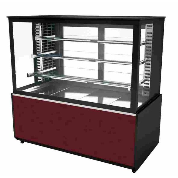 Koelvitrine | 760L | Zwart/Rood | +2°C/+8°C | 4 Schappen | 1500x750x1300(h)mm