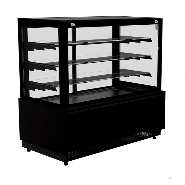 Koelvitrine | 420L | Zwart | +4°C/+12°C | 4 Schappen | 937x800x1400(h)mm