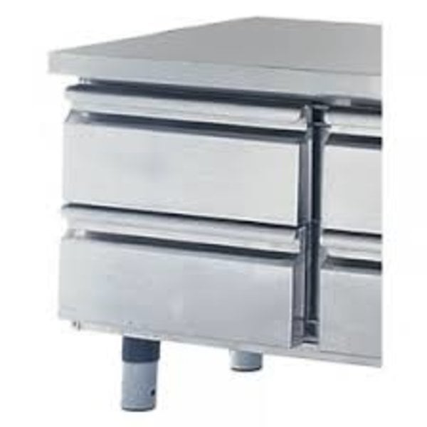 Laden set 2x 1/2 voor gekoelde onderbouw  - 100(h)mm | 450x500x430(h)mm