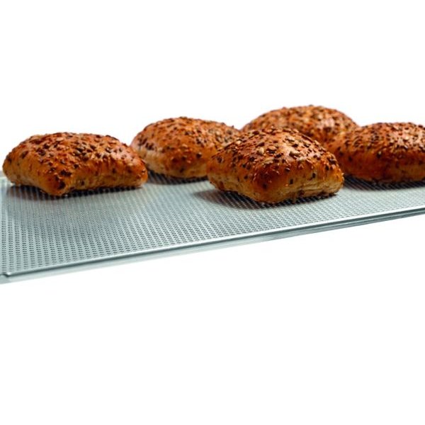 Bakplaat | Geperforeerd Aluminium | 4-Zijdige Rand | 1/1 GN