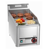Bartscher Bakplaat/Grillplaat elektrisch GPL 320E-G | 3kW | Glad 320x480mm | 330x525x450(h)mm