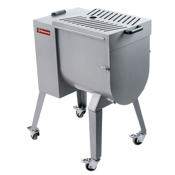 Vleesmenger | RVS | 50 kg | Onderstel | Op Wielen | 1.46kW | 750x465x595/1120(h)mm