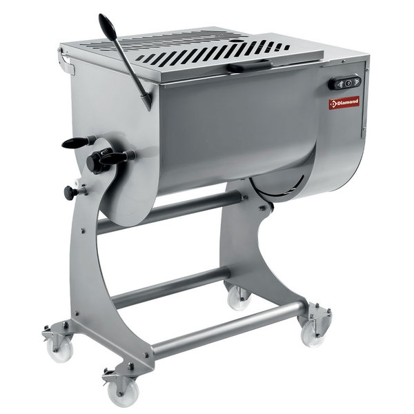 Vleesmenger | RVS | 80 kg | Onderstel | Op Wielen | 1.1kW | 1000x630x1220/1617(h)mm