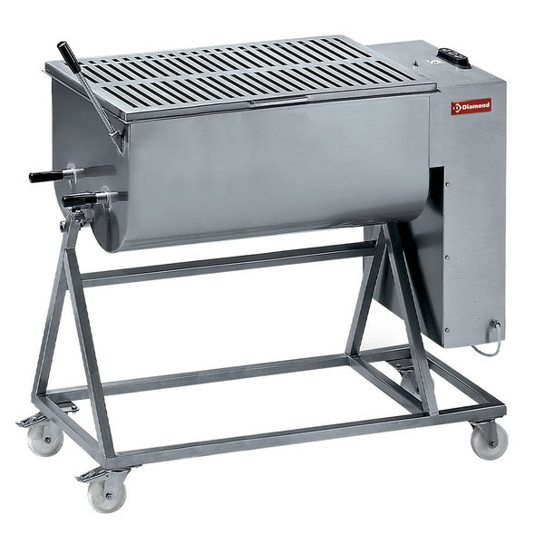 Vleesmenger | RVS | 120kg | Onderstel | Op Wielen | 2.2kW | 1030x670x1080/1260(h)mm