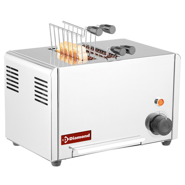 Toaster | Elektrisch | Croque Monsieur | RVS | 2 Tangen | 320x200x225(h)mm