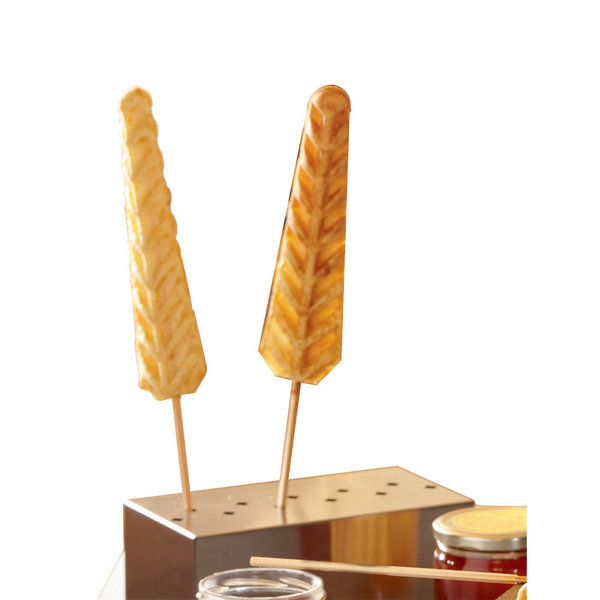 Dienblad | Voor Wafels Op Staaf | RVS | 120x220x80(h)mm