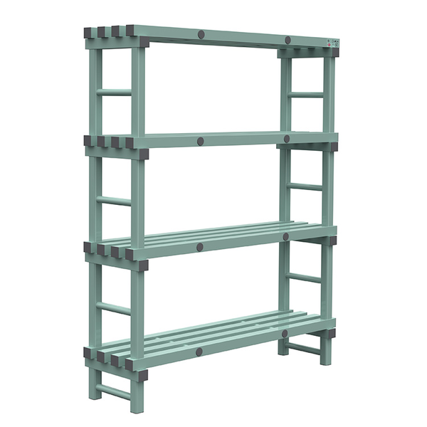 Eurostelling Kunststof | 4 schappen | 400mm diep | 1750mm hoog