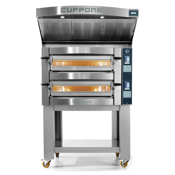 Pizzaoven | Cuppone Michelangelo | 6+6 Ø350mm | 400V | 16.8kW | Touchscreen | 1190x1460x780(h)mm