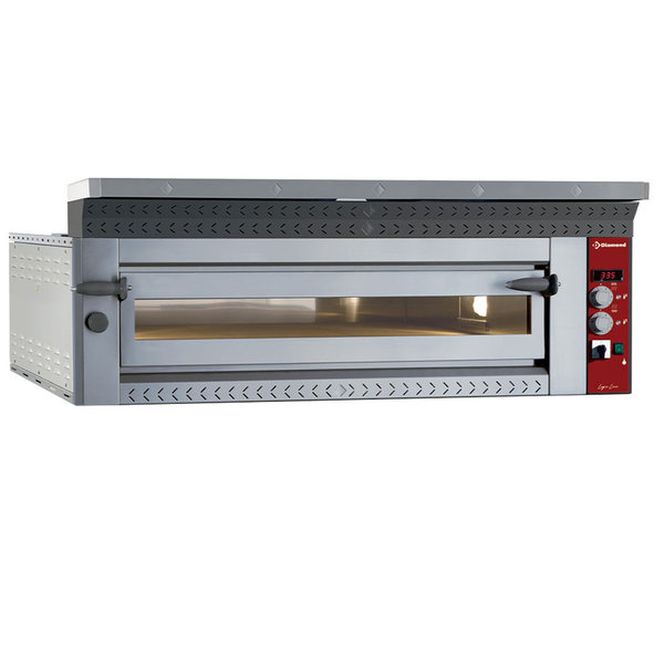 Pizzaoven | Elektrisch | 1x9 Ø350mm | Met Vuurvaste Stenen | 13.3kW | 1420x1360x400(h)mm