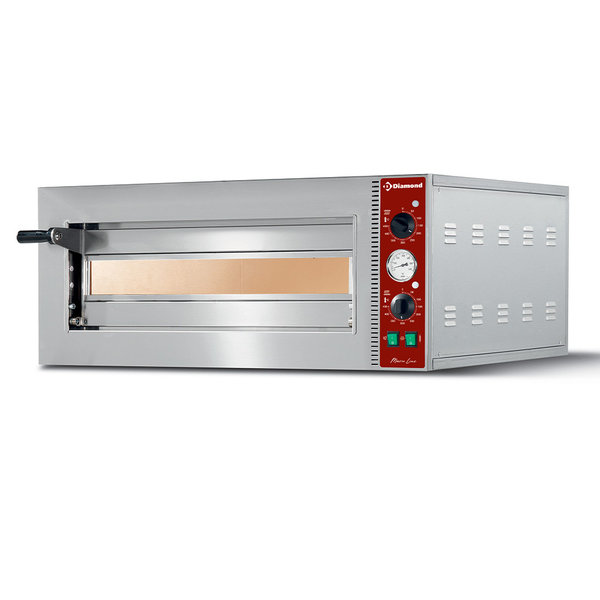 Pizzaoven | MACRO LINE | Elektrisch | 1x Ø42cm | ≤450°C | 2.1kW (230V) | 700x560x390(h)mm