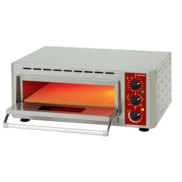 Pizzaoven | PIZZA QUICK | Elektrisch | 1x Ø43cm | 0°C/350°C | 3kW (230V) | 670x580x270(h)mm